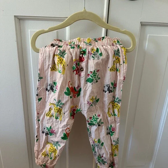 Mini Boden Hoodie, Embroidered Top and Pants Zoo Outfit (Size 18-24 Months) - Picture 5 of 6